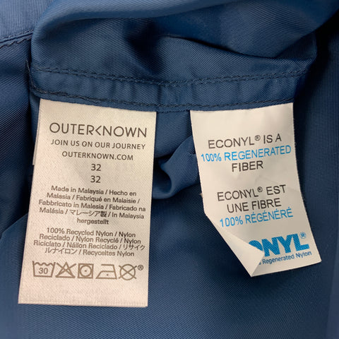 OUTERKNOWN Size 32 Navy Nylon Swim Trunks