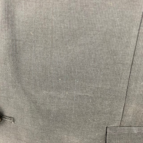 VERSACE COLLECTION Size 44 Navy Wool Single Breasted Sport Coat