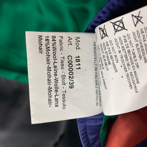 PAUL SMITH Soho Fit Size 38 Regular Forest Green & Teal Wool / Mohair Peak Lapel Sport Coat