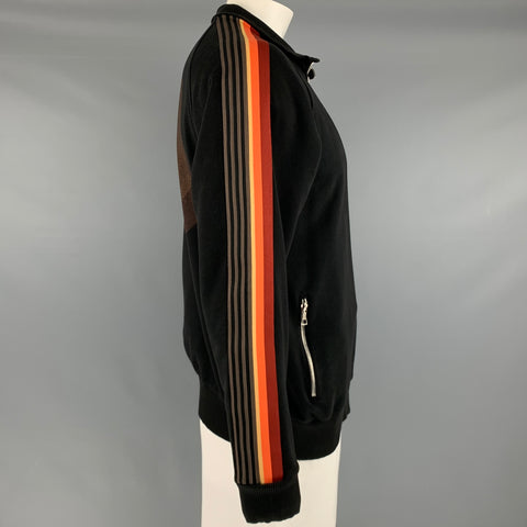 DRIES VAN NOTEN Taille XL Veste en coton multicolore noir