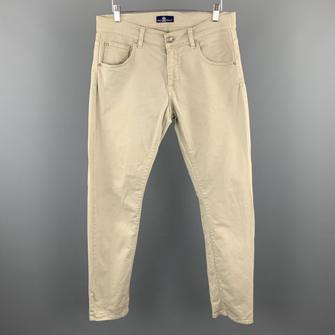EREDI PISANO Size 34 x 33 Taupe Cotton Casual Pants