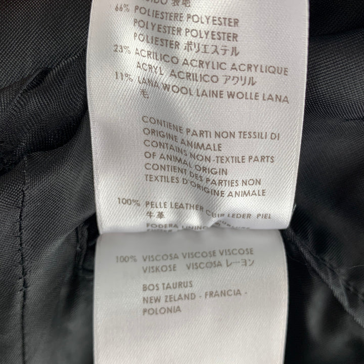 MCQ by ALEXANDER MCQUEEN Chest Size 40 Black Mixed Materials Jacket