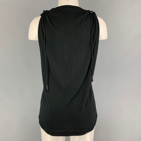ISABEL MARANT Size 2 Black Cotton Casual Top