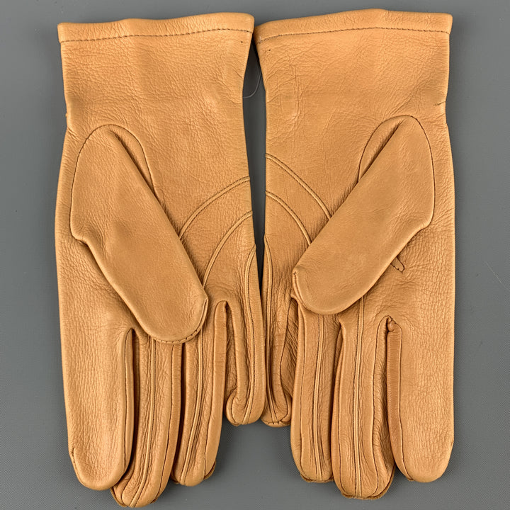VINTAGE Size S Tan Deer Skin Gloves