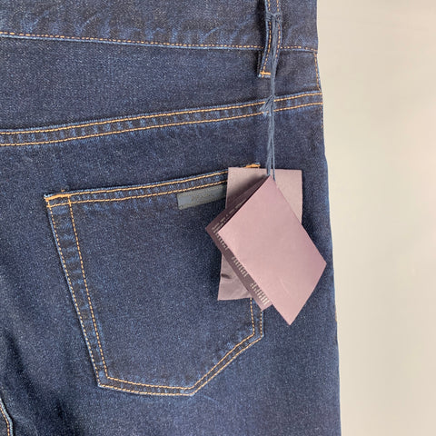PRADA Size 33 Blue Cotton Slim Jeans