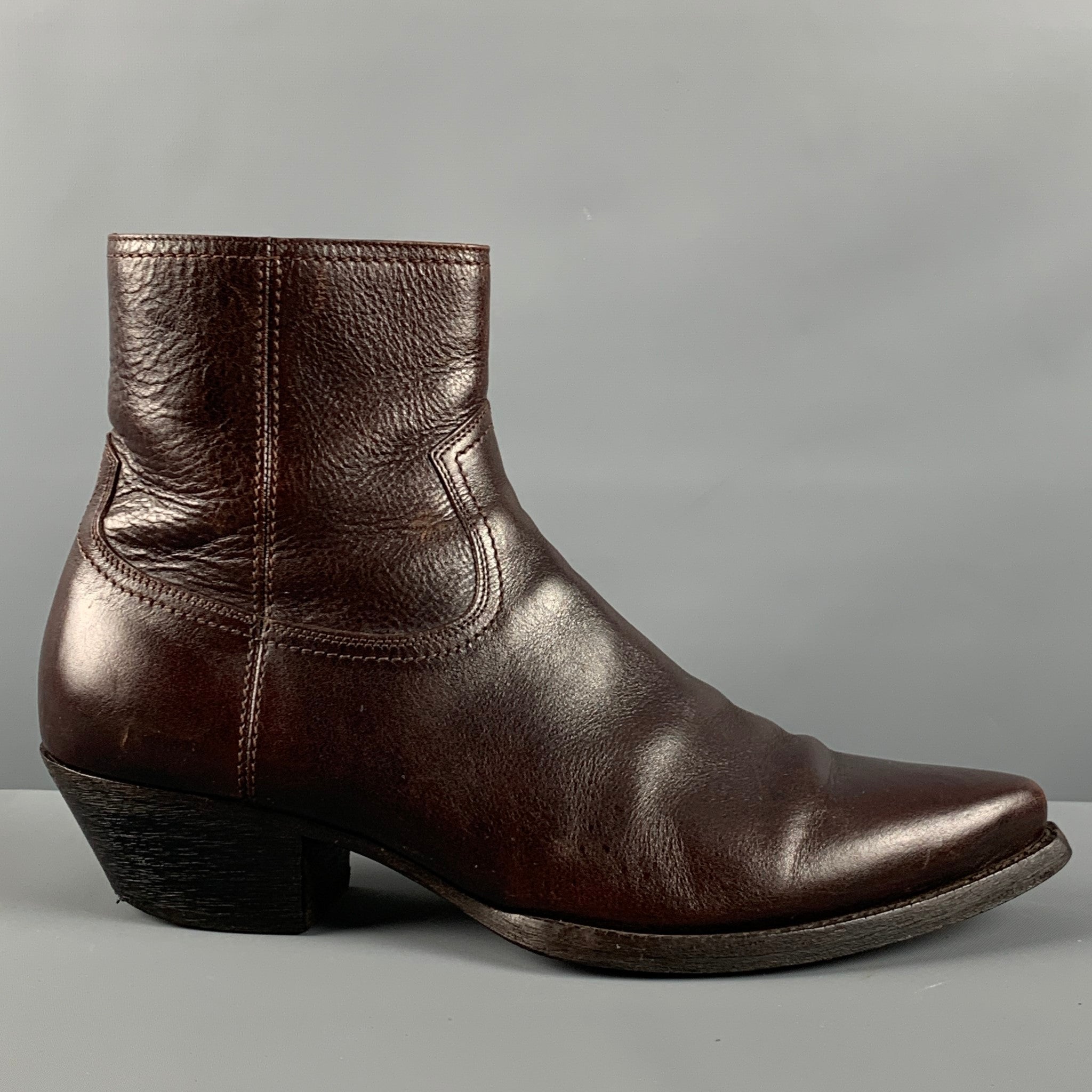 SAINT LAURENT Size 11 Brown Western Boots – Sui Generis Designer