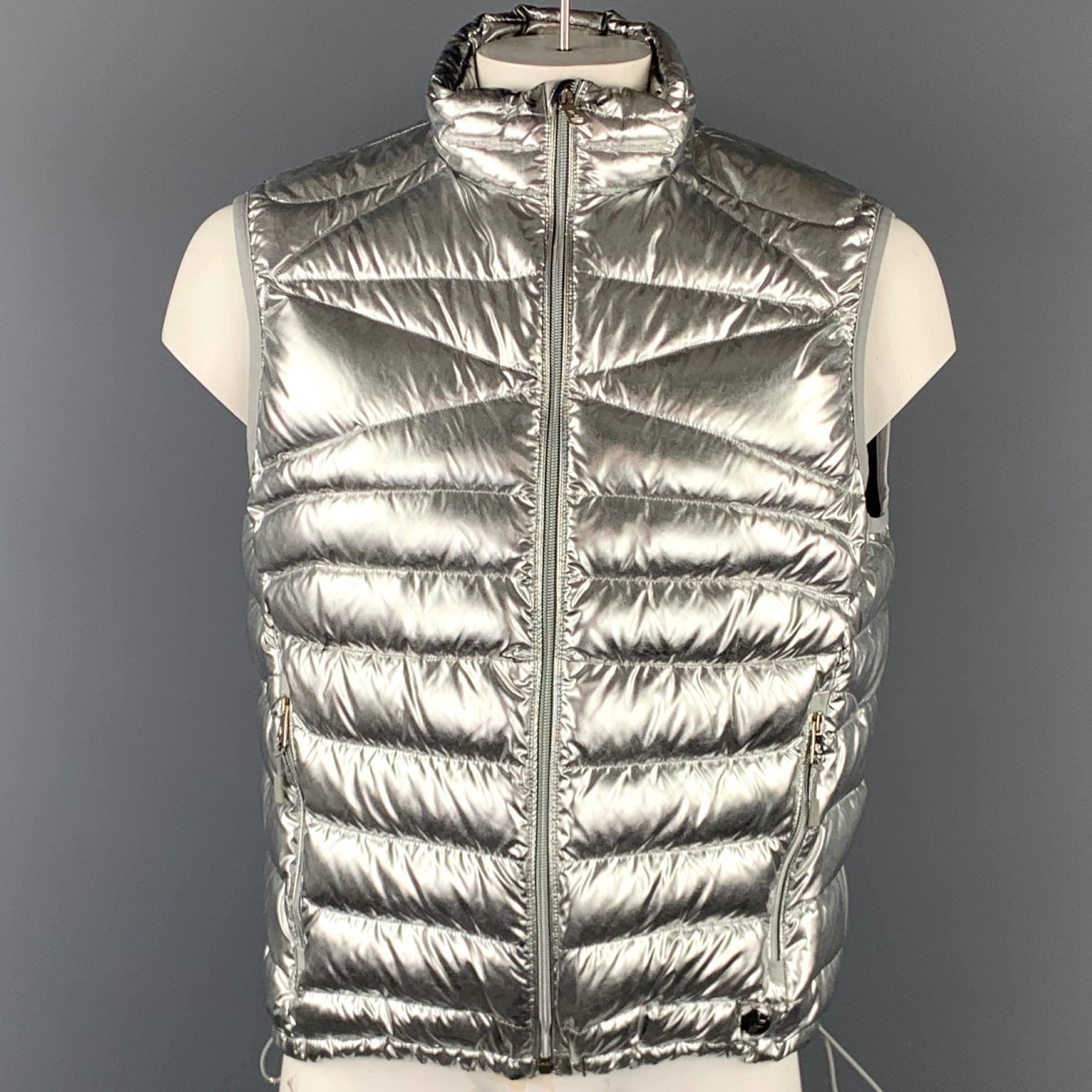 RLX by RALPH LAUREN Purple Label Size XL Silver Quilted Polyester