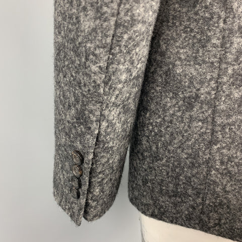 DOLCE & GABBANA Size 40 Grey Heather Alpaca / Nylon Sport Coat