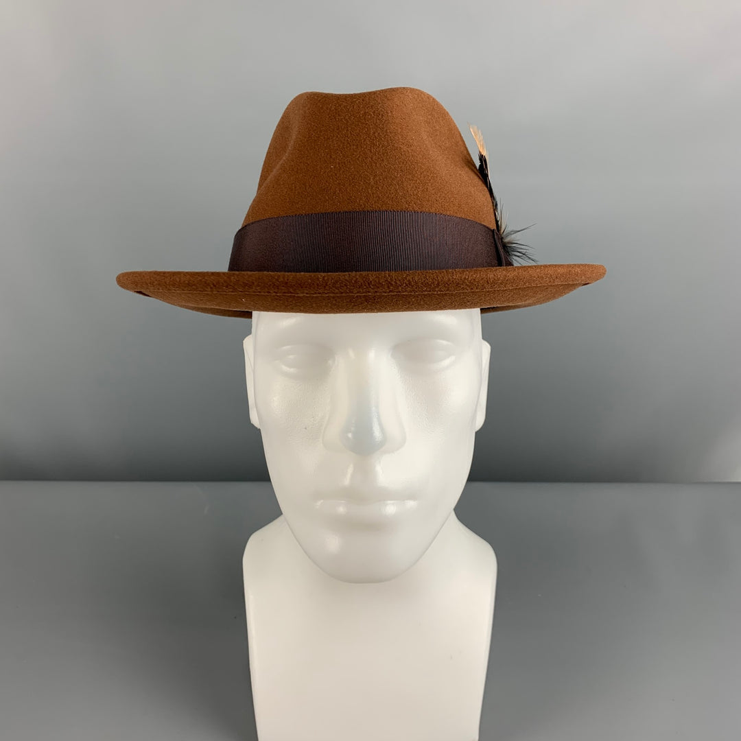 GOORIN BROTHERS Size L Tan Solid Wool Hats