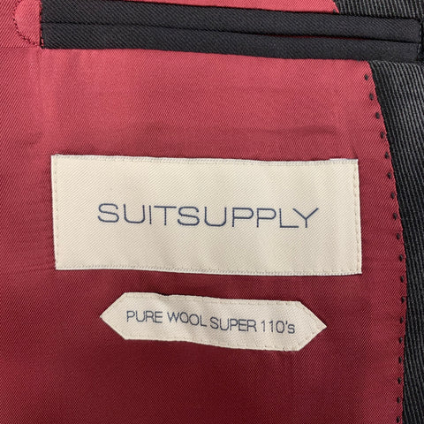 SUIT SUPPLY Size 38 Black Wool Tuxedo Sport Coat