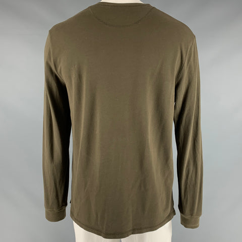 3.1 PHILLIP LIM Taille L Pull en coton et spandex marron