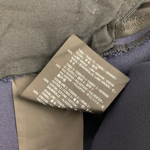 SAINT LAURENT Size 38 Navy Black Wool Tuxedo Dress Pants