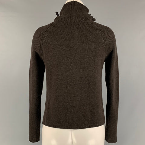 MARNI Size 4 Brown Wool & Cashmere Solid Cardigan