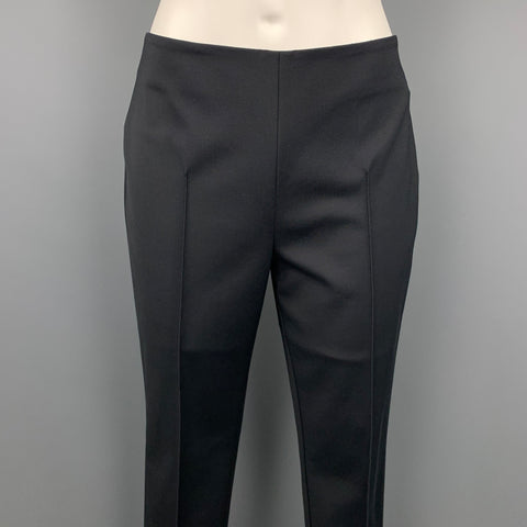 AKRIS Size 6 Black Narrow Leg Dress Pants