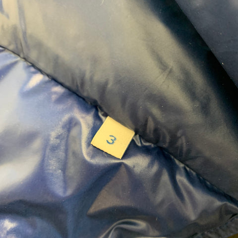 MONCLER Size L Blue Quilted Nylon Lightweight Vest