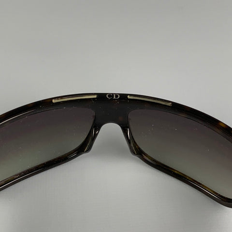 DIOR HOMME Brown Acetate Black Tie Sunglasses