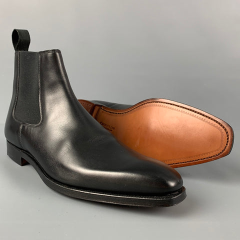 CROCKETT & JONES Size 7 Black Leather Chelsea Boots