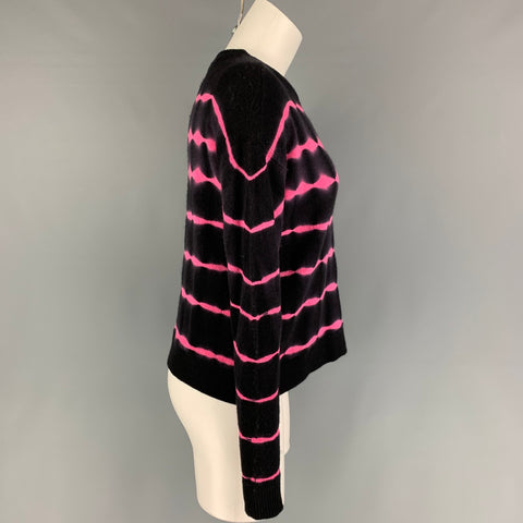 ALICE + OLIVIA Taille XS Pull Cachemire Fuchsia Noir