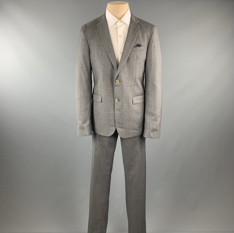 SAND Size 44 Gray Acetate / Viscose Notch Lapel 36 x 32 Suit