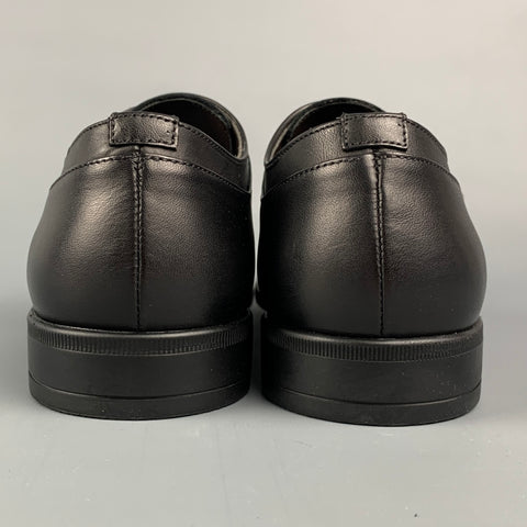 BRUNO MAGLI Size 8 Black Perforated Leather Monk Strap Loafers