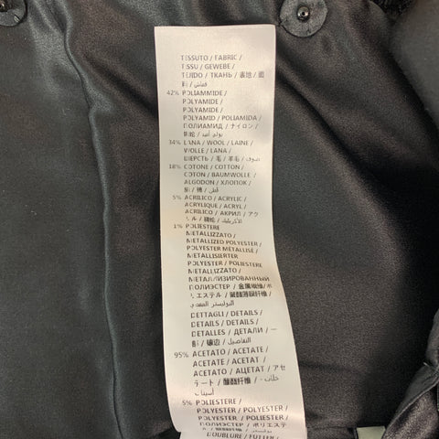GUCCI MLB Giants Automne 2018 Taille 4 Veste d'embellissement en polyamide multicolore noir