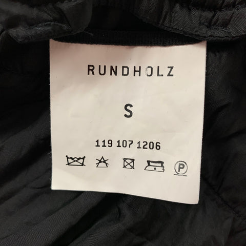 RUNDHOLZ Size S Black Viscose Two Tone Coat