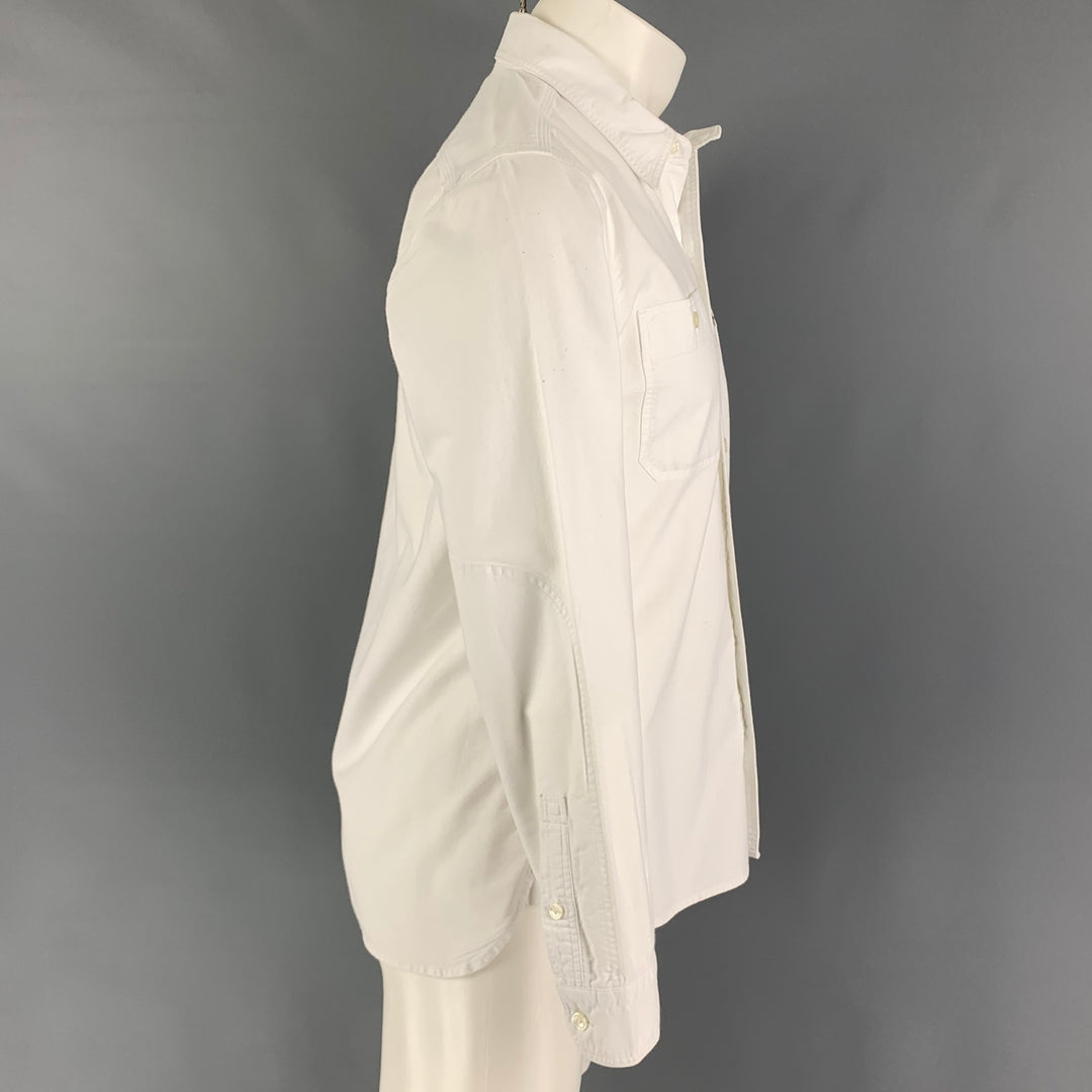 LEVI'S Size S White Cotton Button Up Long Sleeve Shirt