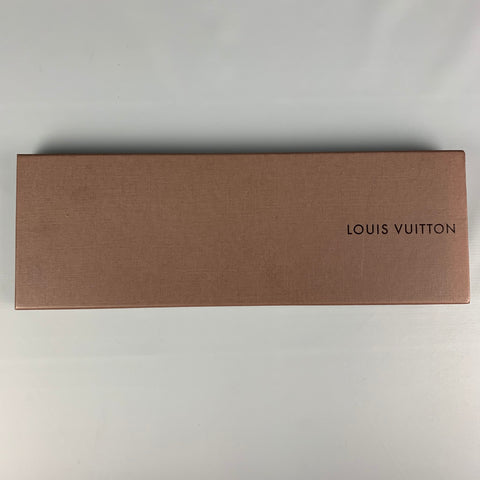 LOUIS VUITTON Grey Blue Paisley Silk Tie
