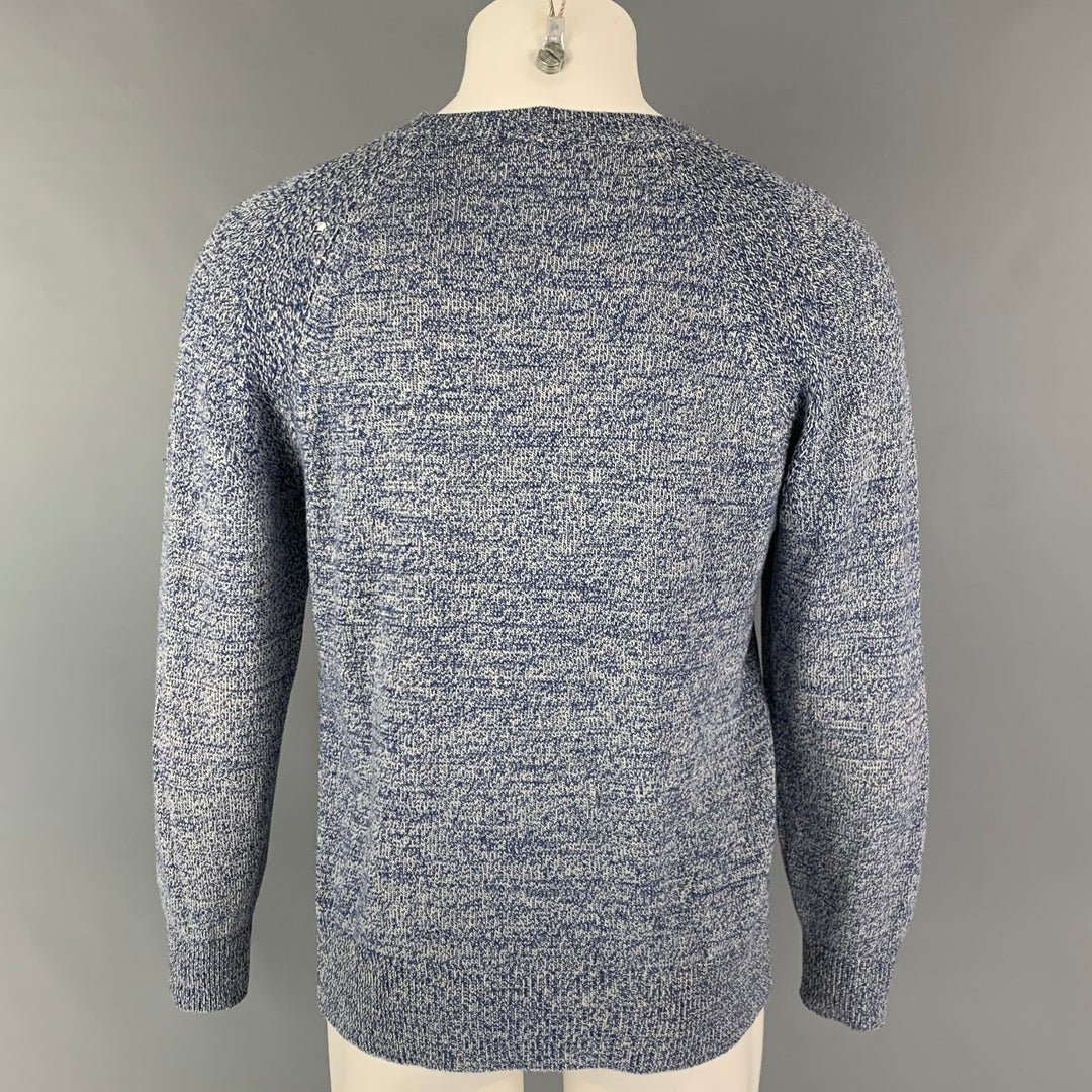APC Taille S Bleu Blanc Tricot Chameau Pull Col Rond