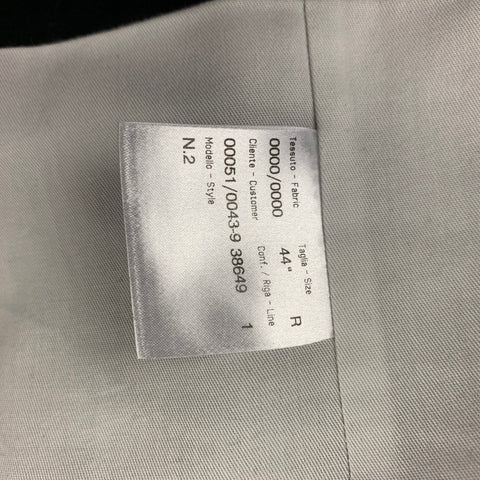 BRIONI Size 44 Black Silk Custom Tuxedo Vest