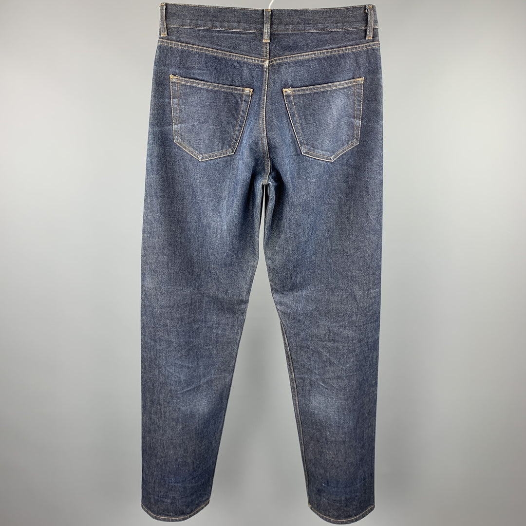 DANIEL CLEARY Size 36 Indigo Wash Selvedge Denim Button Fly Jeans