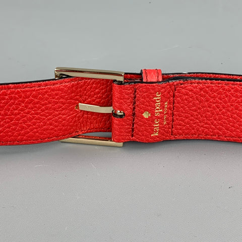 KATE SPADE Red Animal Print Leather Guitar Strap