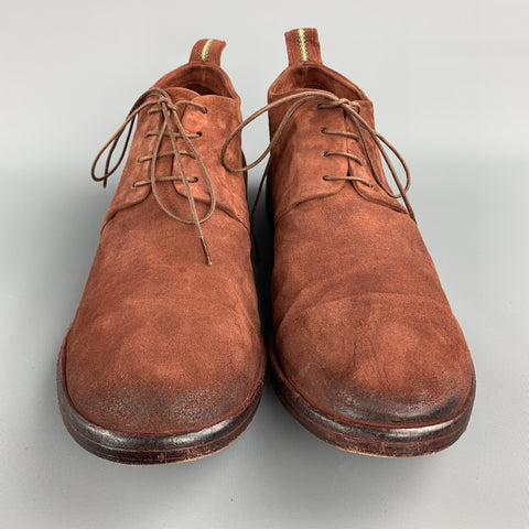 SARTORI GOLD Size 11 Brick Antique Lace Up Boots