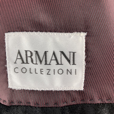 EMPORIO ARMANI Size 44 Black Velvet Peak Lapel Blazer
