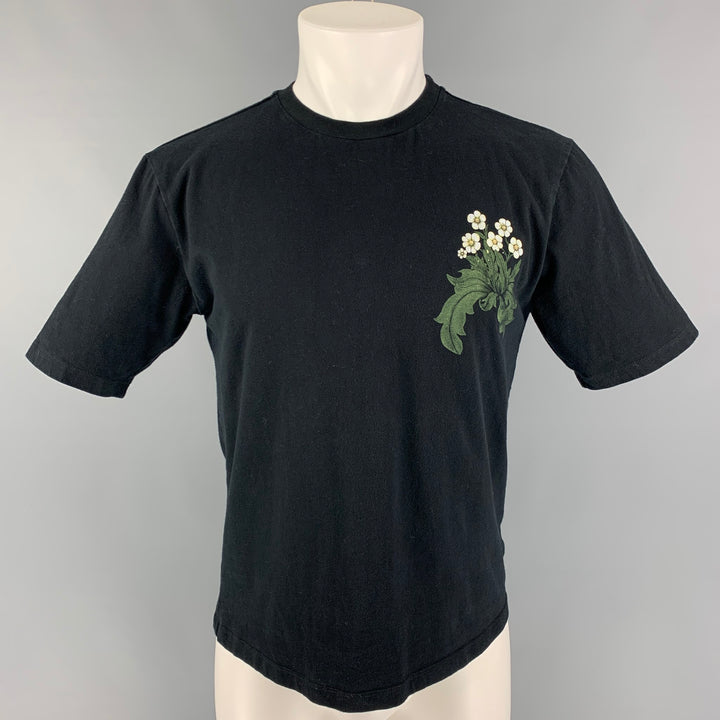 LOEWE Size S Black Morris Fox Graphic Cotton T-shirt
