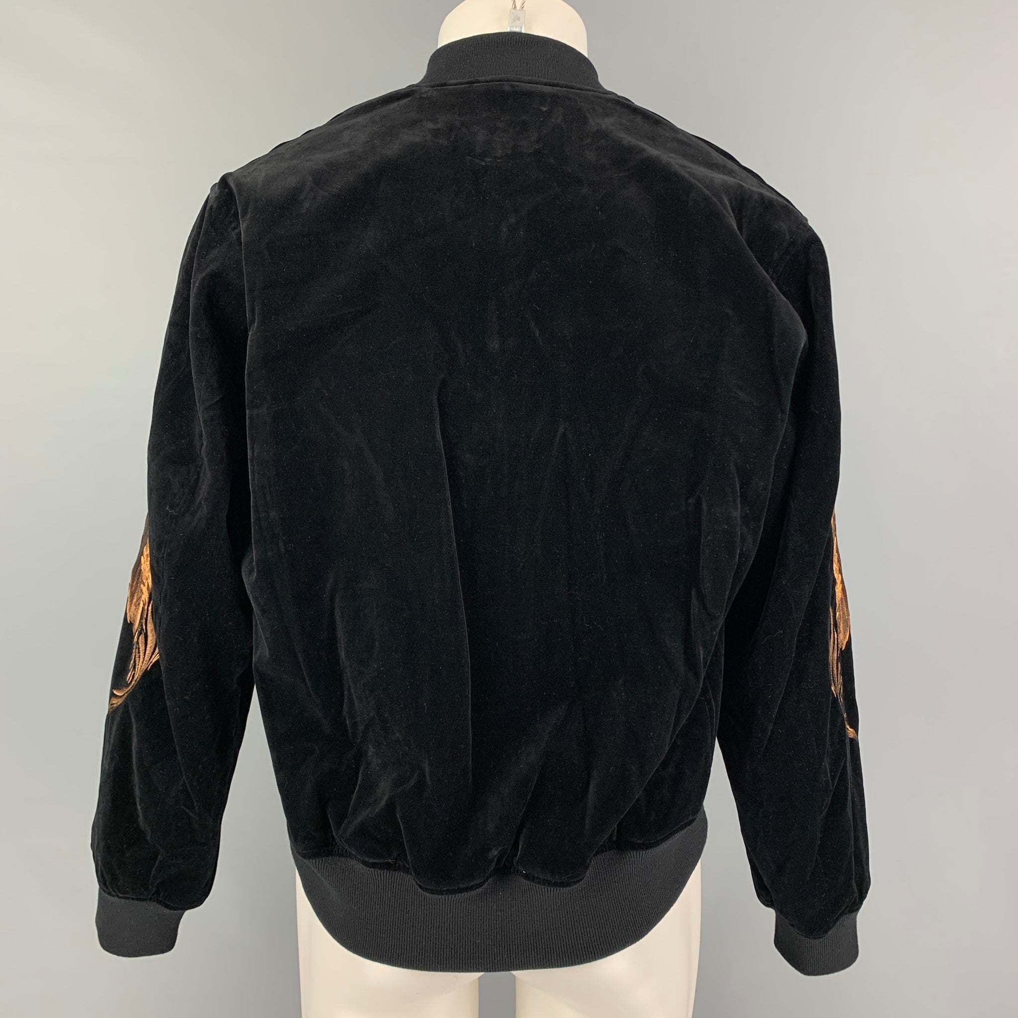 CHRISTIAN DADA FW 19 Size 38 Black Copper Embroidery Cropped Jacket – Sui  Generis Designer Consignment