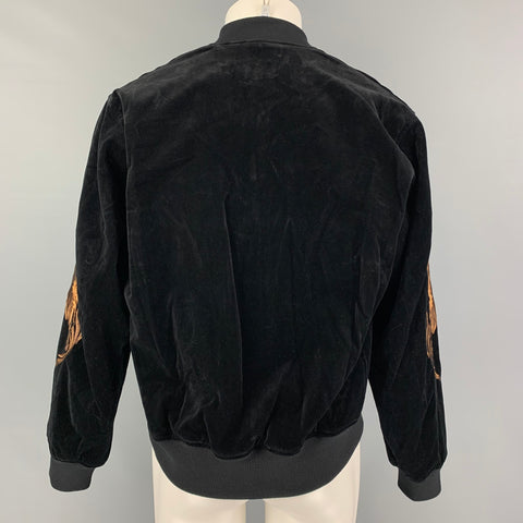 CHRISTIAN DADA FW 19 Size 38 Black Copper Embroidery Cropped Jacket