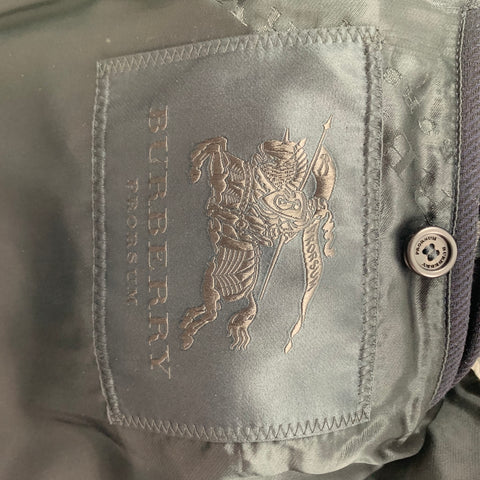 BURBERRY PRORSUM par Christopher Bailey Taille 42 Manteau en laine vierge marine