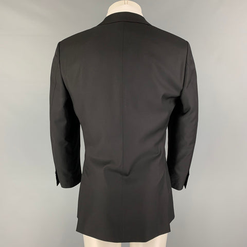 SUIT SUPPLY Size 38 Black Wool Tuxedo Sport Coat