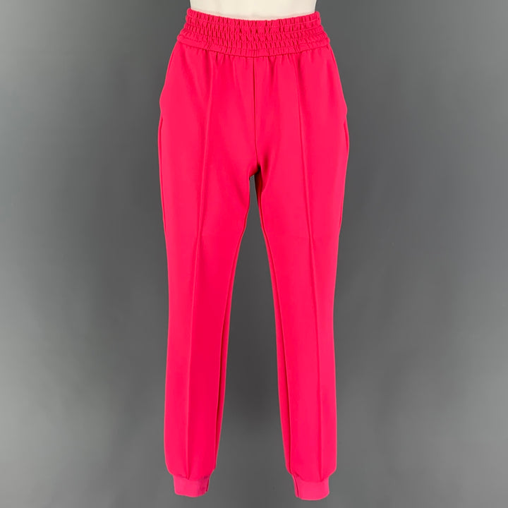 ALICE + OLIVIA Size 6 Pink Polyester Casual Pants