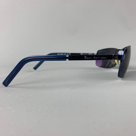 TORINO LAMBORGHINI Navy Metal Sunglasses