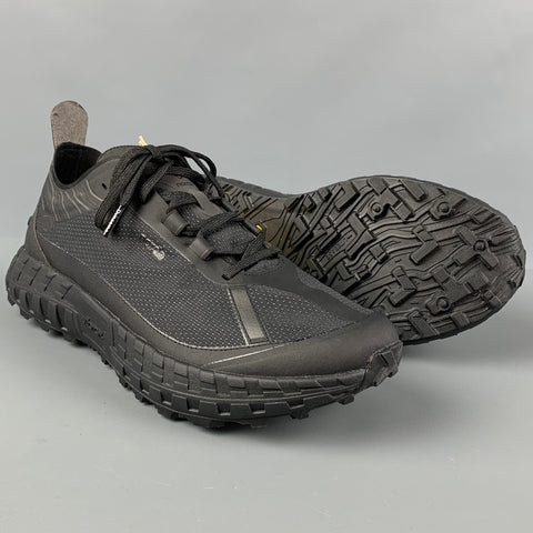 NORDA Taille 10 Baskets à lacets en polyamide noir