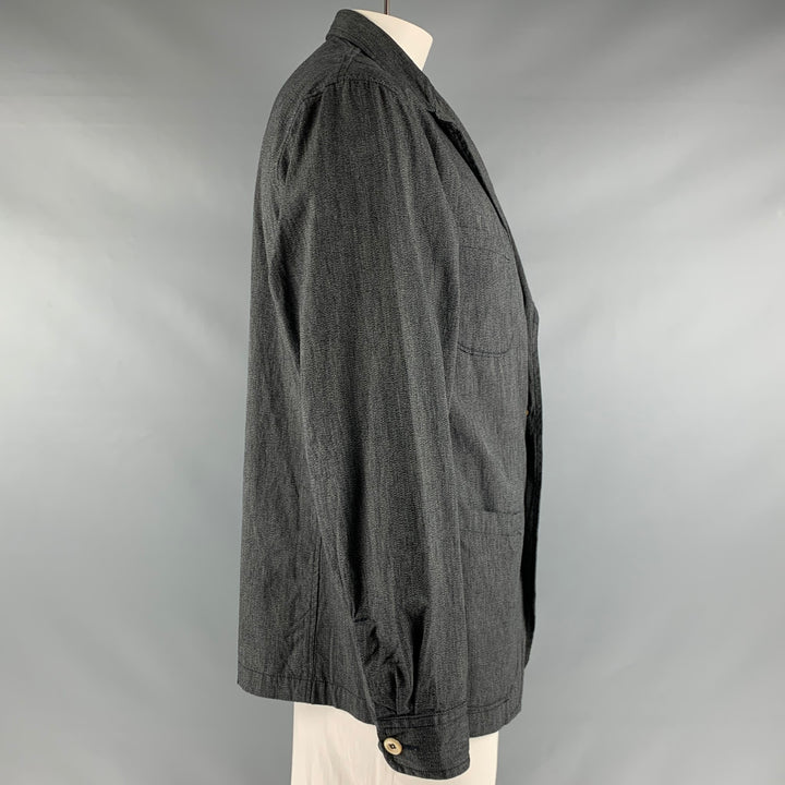 45rpm Size L Grey Cotton Notch Lapel Sport Coat