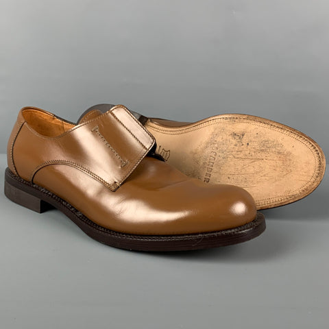 JIL SANDER x RAF SIMONS Size 11 Tan Leather Laceless Dress Shoes