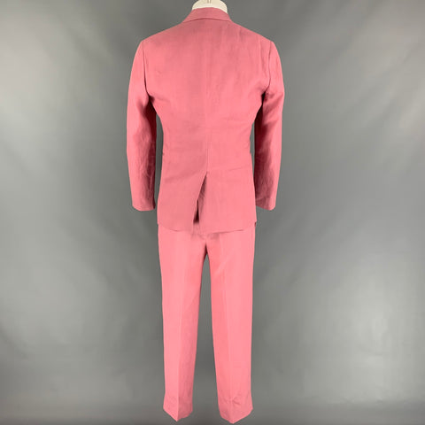 ETRO Size 38 Pink Linen Shawl Collar Suit