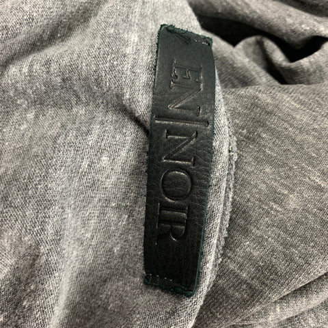 EN NOIR Size XL Grey Heather Cotton Blend Short Sleeve T-shirt