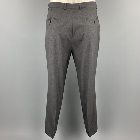 BURBERRY LONDON Size 42 Regular Dark Gray Wool Notch Lapel Suit