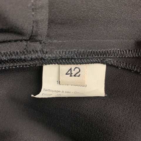LANVIN 2007 Size 10 Black Viscose Dress Pants