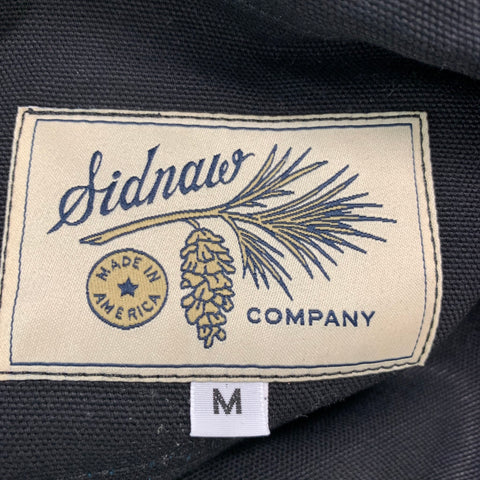 SIDNAW COMPANY Size M Black Solid Canvas Snaps Long Sleeve Shirt