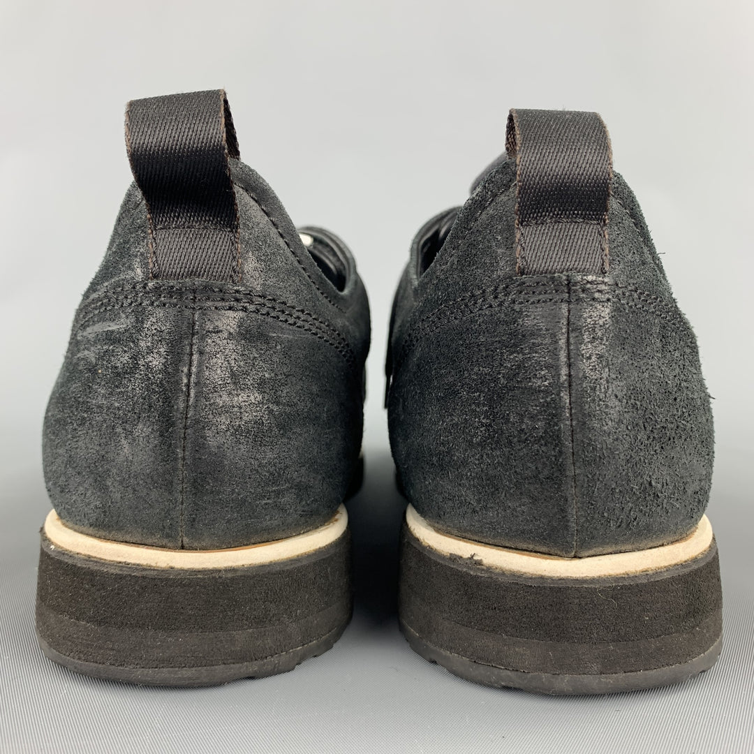 RAG & BONE Size 10 Black Suede Lace Up Shoes
